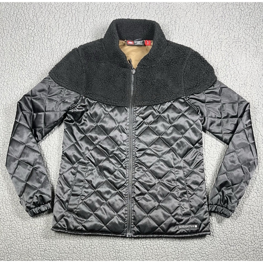 686 Smarty Quilted Sherpa Jacket 3-in-1 Sirene Womens Small Black Fleece Liner